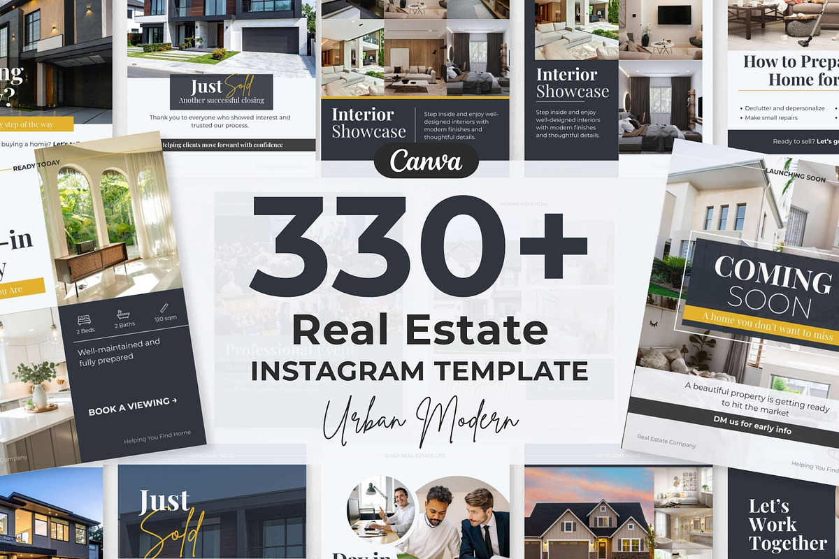 Real Estate Instagram Template Kit, a Social Media Template by Everyday Perfection (Photo 1 of 11)