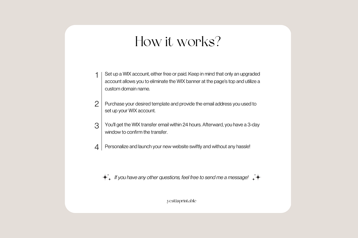 Interior Designer WIX Website, a Wix Template by yesitisprintable (Photo 5 of 5)