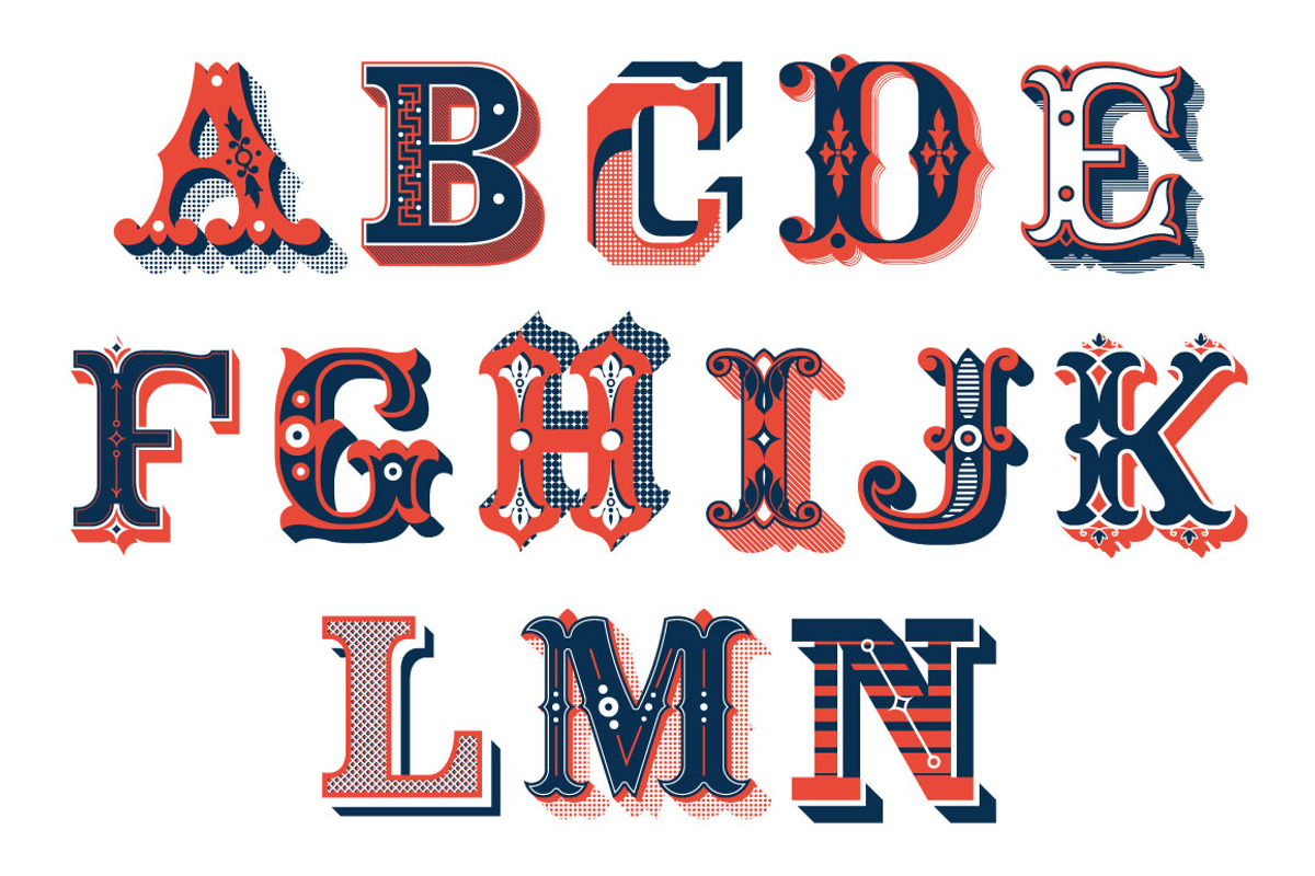 Vintage ornamental alphabet, an Object Graphic by Imperator_Kot (Photo 2 of 3)