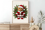 Christmas Teddy Bear Clipart, a Transportation Illustration by Digital Artistic99 (Thumbnail 8 of 9)