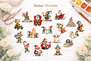 UglyCute Santa Workshop Clipart, an Illustration by Artnoy (Thumbnail 3 of 8)