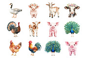 Farm Animals, an Illustration by Design Market (Thumbnail 2 of 3)