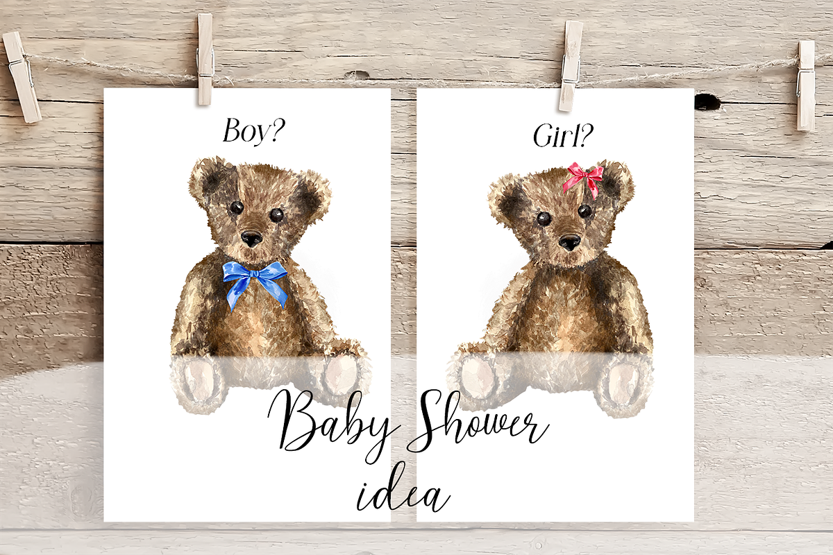 Teddy Bear Print and Clip Arts, a Decorative Illustration by Tati Bordiu (Photo 2 of 4)