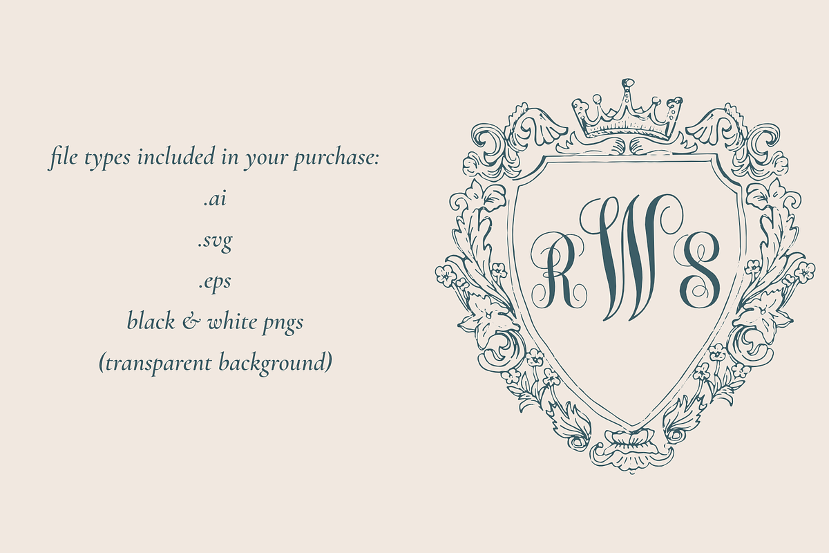 Legacy – Hand-Drawn Wedding Crest, an Illustration by Velvet Letter Studio (Photo 3 of 4)