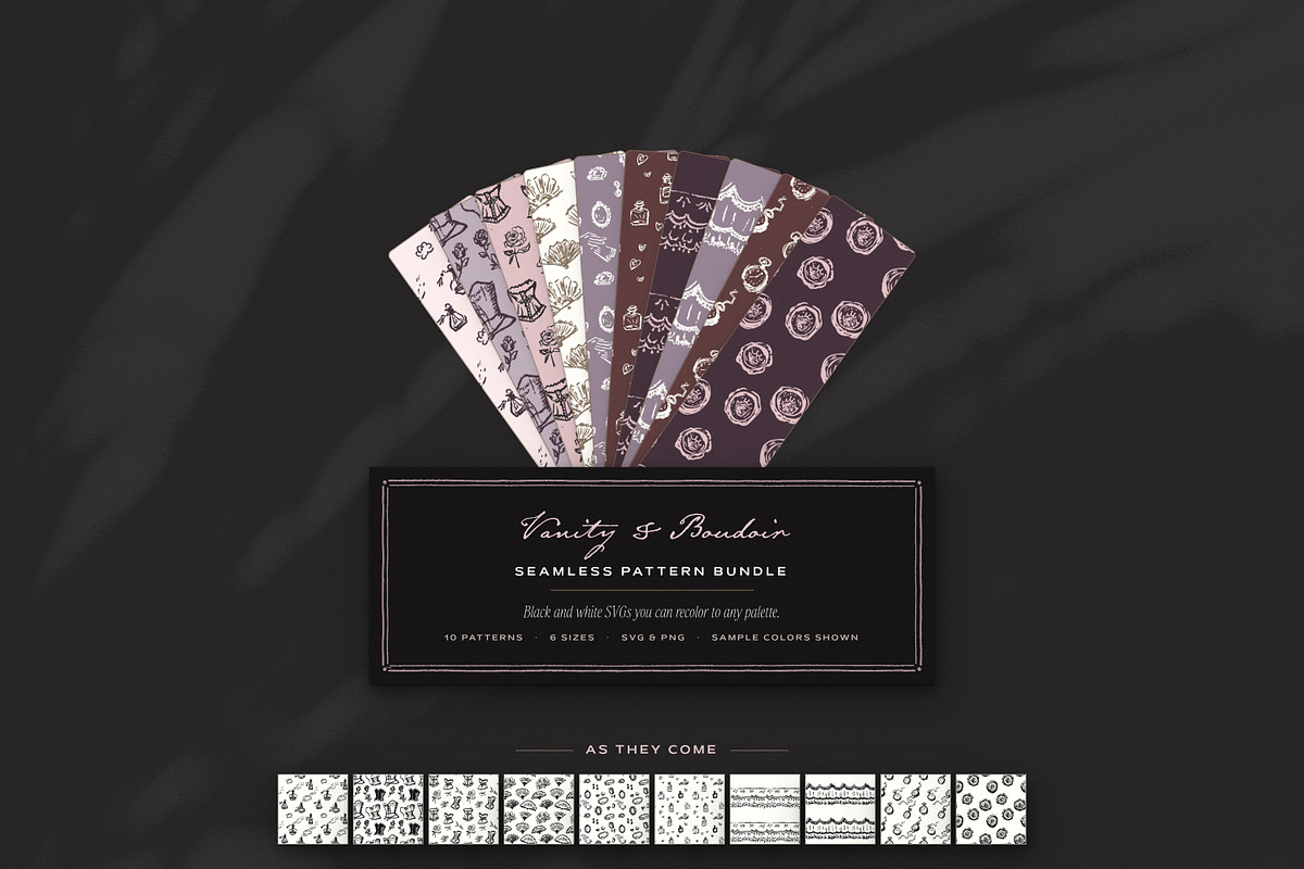 Vanity & Boudoir Seamless Patterns, a Pattern Graphic by The October Creative (Photo 12 of 12)