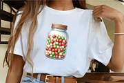 Christmas Candy Jar Clipart, an Illustration by CrexoraLab (Thumbnail 3 of 5)