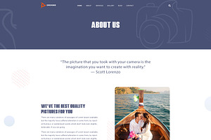 Drone Photography Website Template