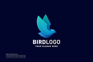 Bird Gradient Colorful Vector Logo, a Branding & Logo Template by yuanesei