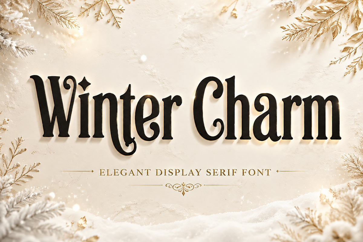 Winter Charm, a Serif Font by Wow Magic (Photo 1 of 5)