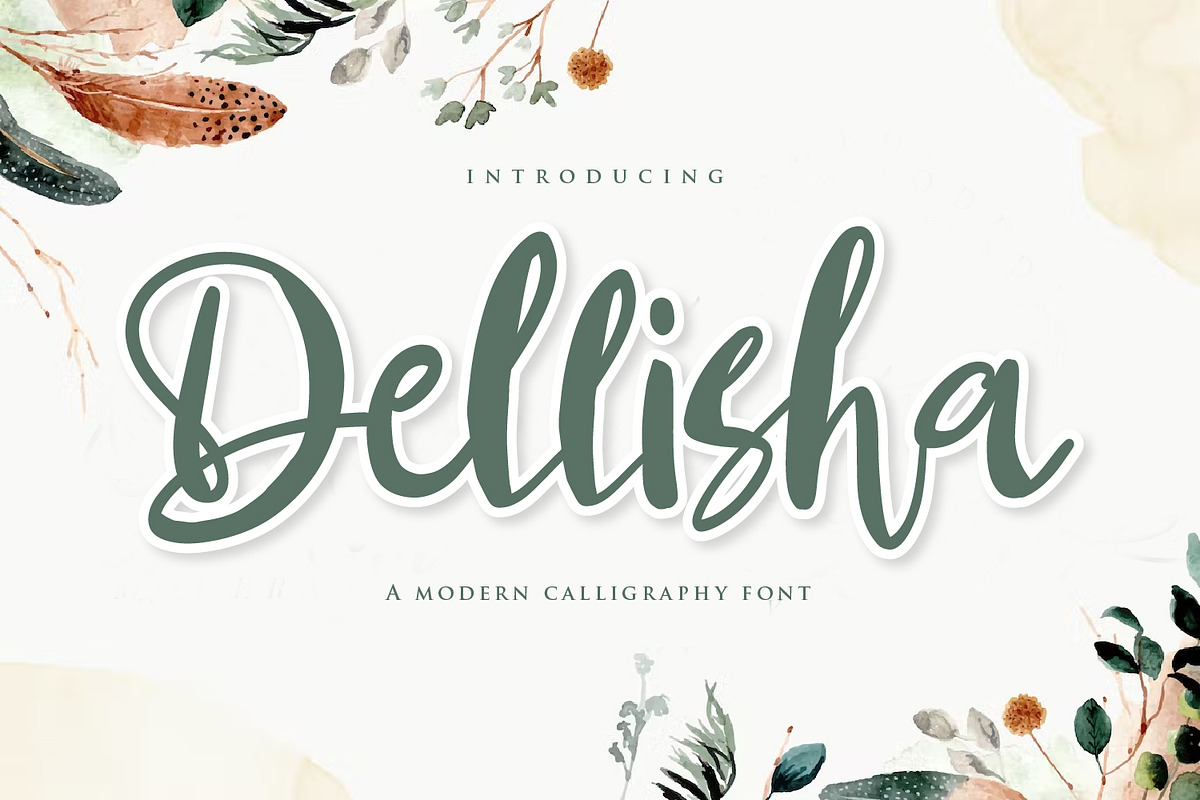 Dellisha - Handwriten Script fonts, a Script Font by Nahar_std (Photo 1 of 9)