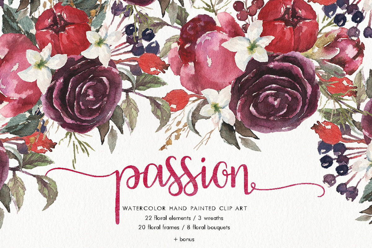 BUNDLE Whole Shop Watercolor Floral, a Decorative Illustration by Veris Studio (Photo 23 of 28)