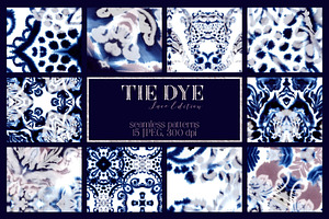 Tie Dye Pattern Set. Lace Edition