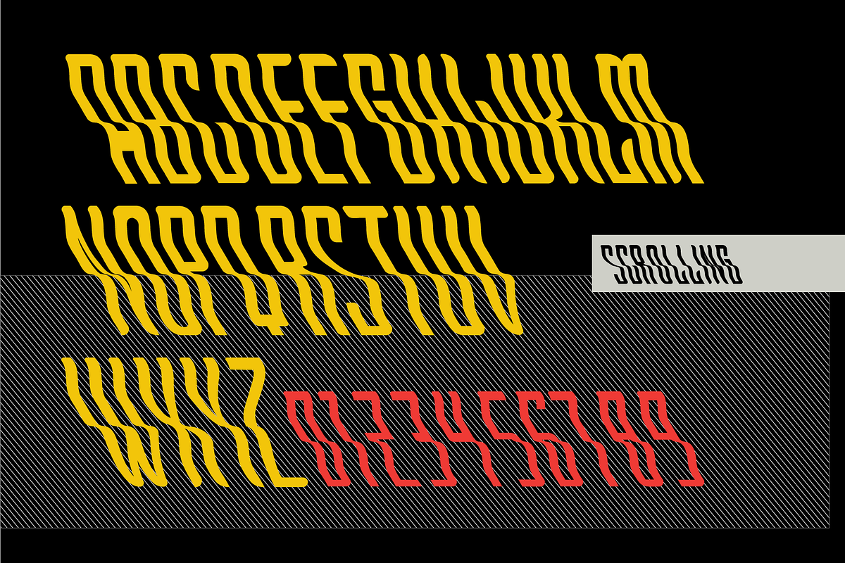 Scrolling font preview 2