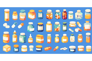 Cartoon medicine. Drug prescription, an Object Illustration by Stock-Smart-Start