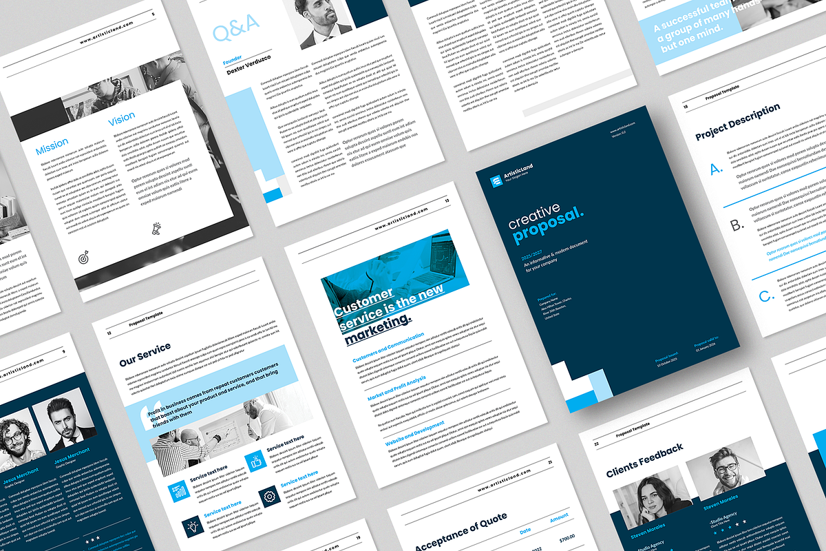 Proposal | Canva, Word, PPTX, IND, a Brochure Template by ArtisticLand (Photo 2 of 12)