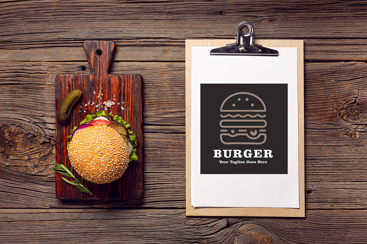 Burger Restaurant Logo Design, a Branding & Logo Template by YUDesignStore (Photo 4 of 7)