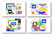 10 Social Media Day Illustration, a Technology Illustration by denayunebgt (Thumbnail 2 of 4)