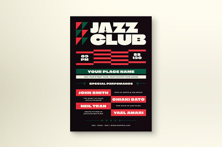 Jazz Music Club Flyer