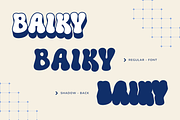 Baiky Retro - Branding Logo Font, a Sans Serif Font by Nirmana Visual (Thumbnail 8 of 9)