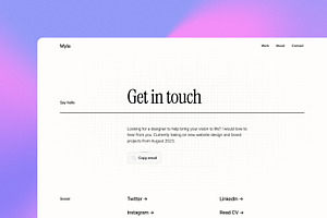 Offset Portfolio Template Framer