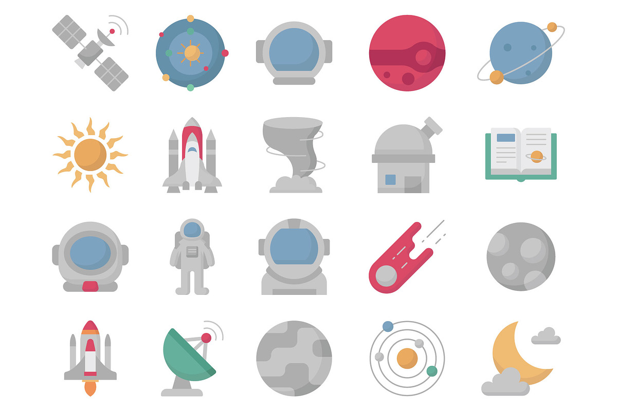 Space Icons Pack – Minimal & Modern, an Icon by Vector Portal (Photo 3 of 5)