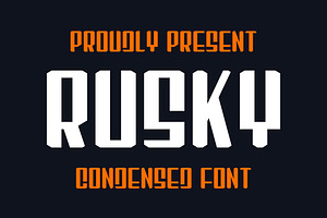 Rusky - Condensed Sport Font