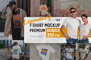 Tshirt Mockups Legend Premium Bundle