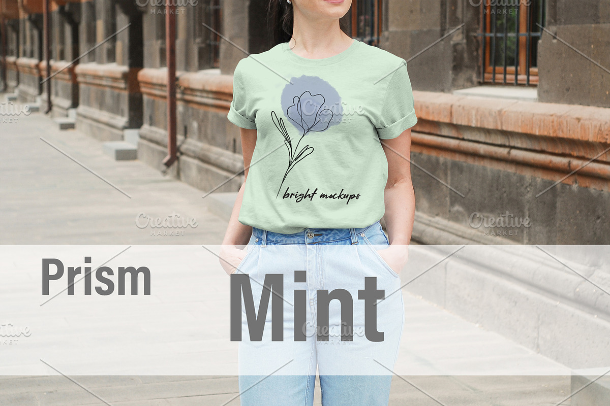 Bella Canvas 3001 Mockup Bundle, a Shirt Mockup by BrightMockups (Photo 6 of 8)
