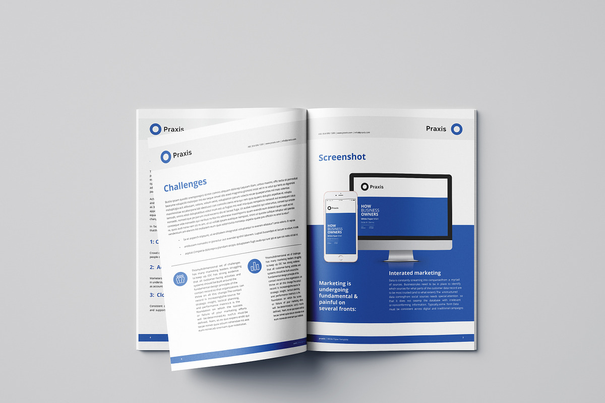 White Paper Template Word, a Brochure Template by azadcsstune (Photo 4 of 12)