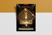Oscar Award Night Flyer, a Flyer Template by retrographix (Thumbnail 3 of 4)