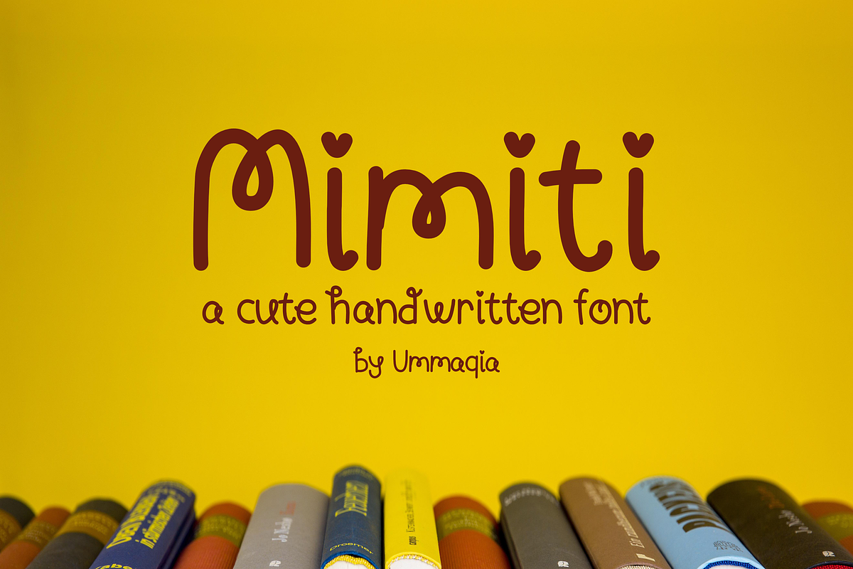 Mimiti Font, a Handwritten Font by Ummaqia Digital Studio (Photo 1 of 5)