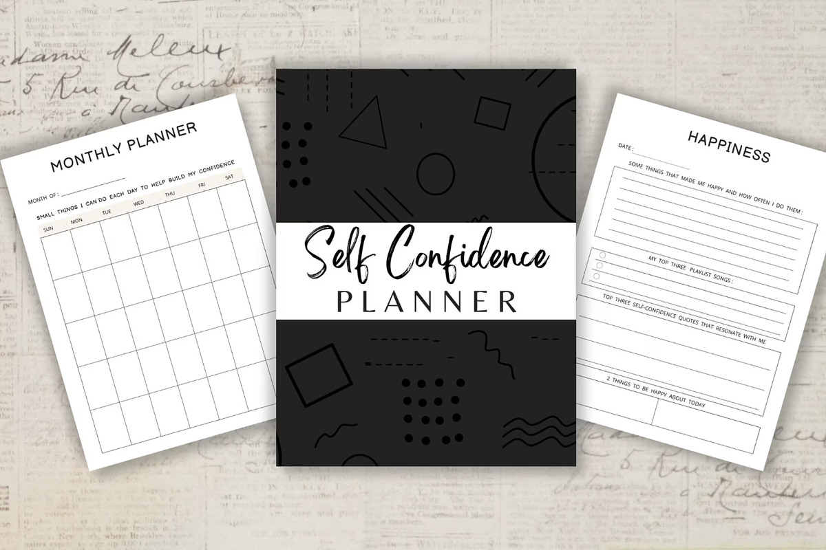 Printable Self Confidence Planner, a Stationery Template by Design House (Photo 5 of 9)