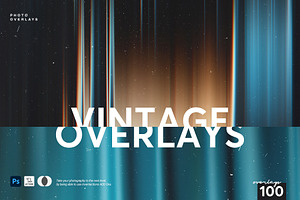 Vintage Light Streak Photo Overlays