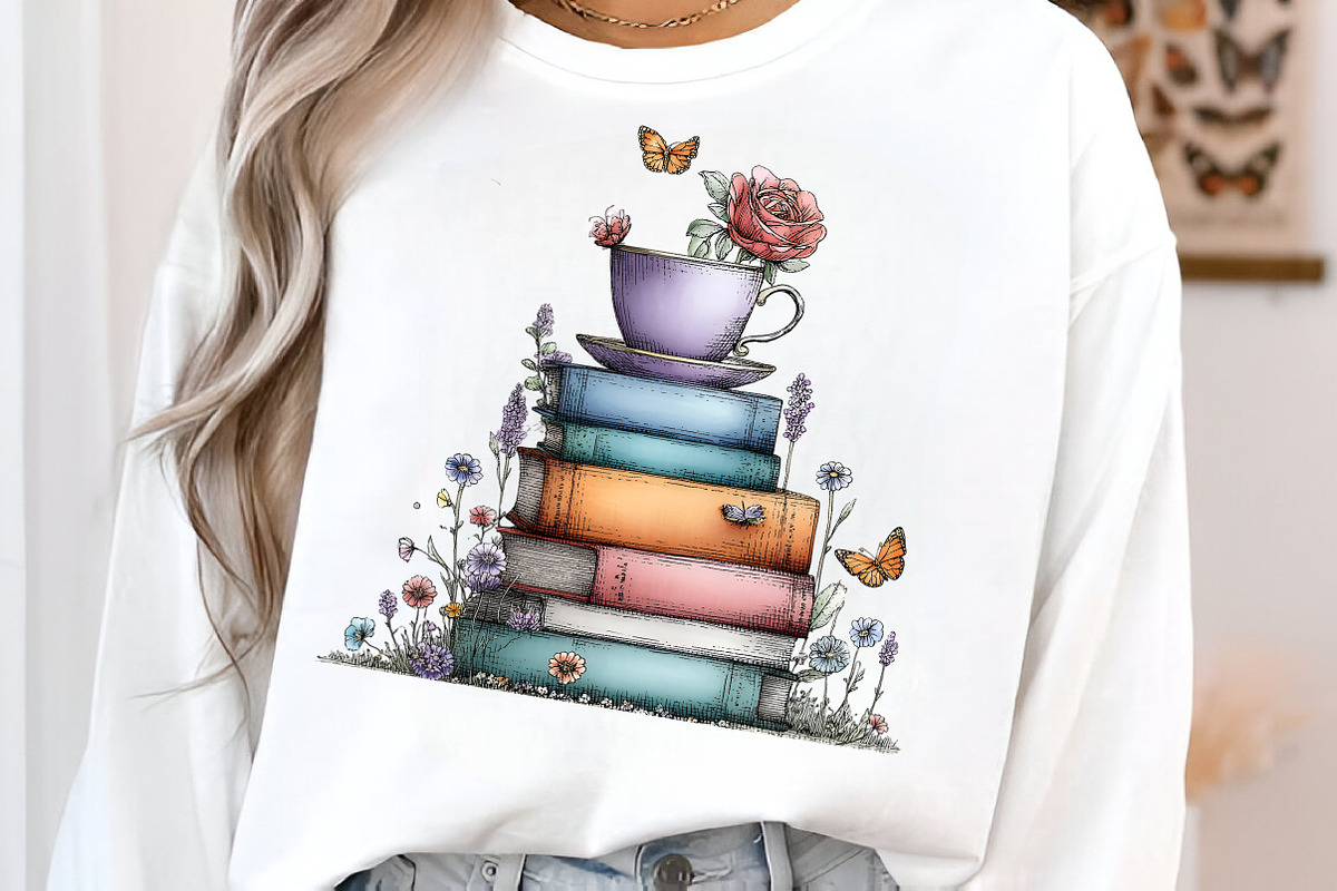 Watercolor Spring flower books Clipa, an Illustration by GatewayDesign (Photo 2 of 6)