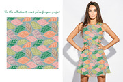 Graphic Foliage seamless patterns, a Pattern Graphic by Retro Graphic Box (Thumbnail 4 of 7)