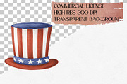 Watercolor 4th Of July Clipart Set, an Illustration by CropUp Creative (Thumbnail 4 of 4)
