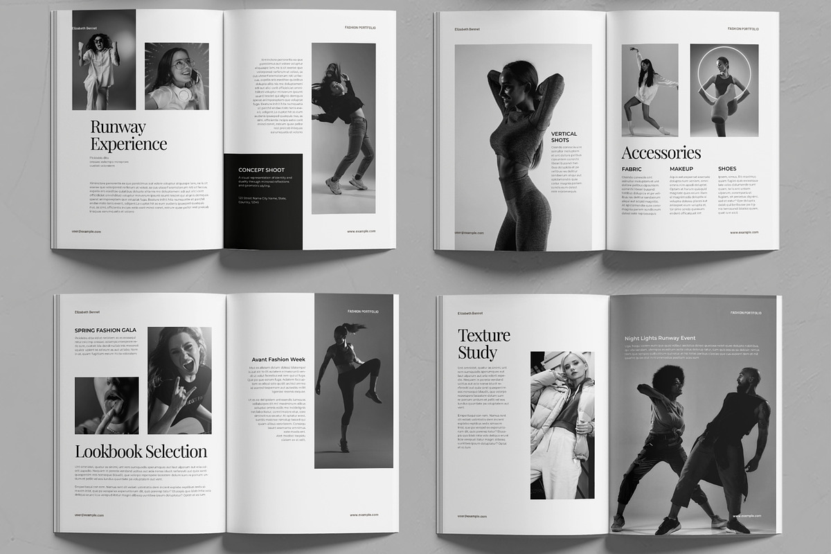 Fashion Portfolio Template, a Brochure Template by MightyDesign (Photo 3 of 6)