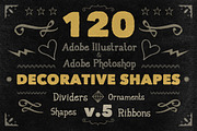 120 Handwritten Decorative Shapes 05, an Object Graphic by Cruzine (Thumbnail 1 of 5)