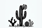 60 Desert Cactus Floral Silhouette, a Seasonal Illustration by Amazin_art (Thumbnail 34 of 35)