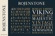 Rojenstone Font, a Serif Font by pixaroma (Thumbnail 2 of 8)