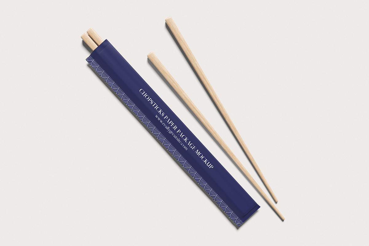 Chopsticks Mockup, a Packaging Mockup by Twins_studio926 (Photo 4 of 5)