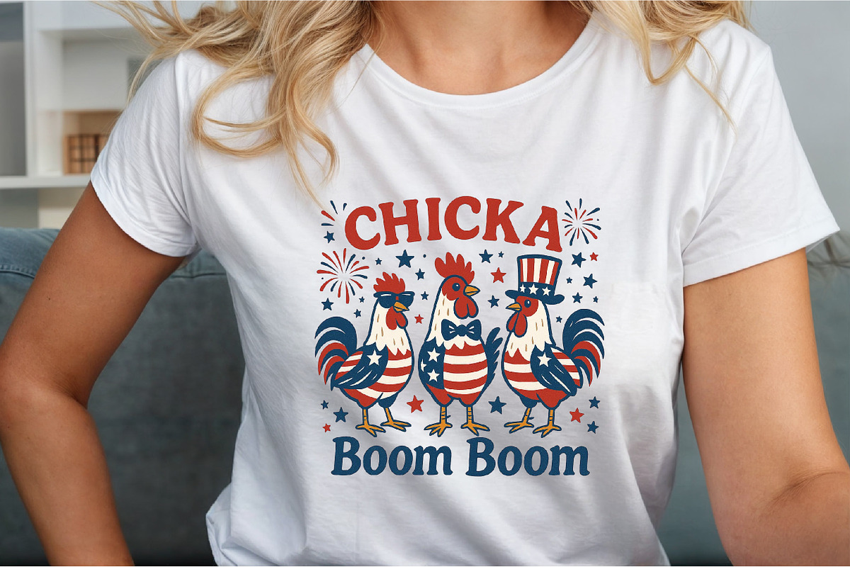 Patriotic Chicken USA 4th of July Me, an Illustration by Sublimation Artist (Photo 4 of 9)