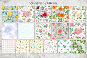 Watercolor Flowers clipart big set, a Decorative Illustration by Yuliya Art (Thumbnail 12 of 16)