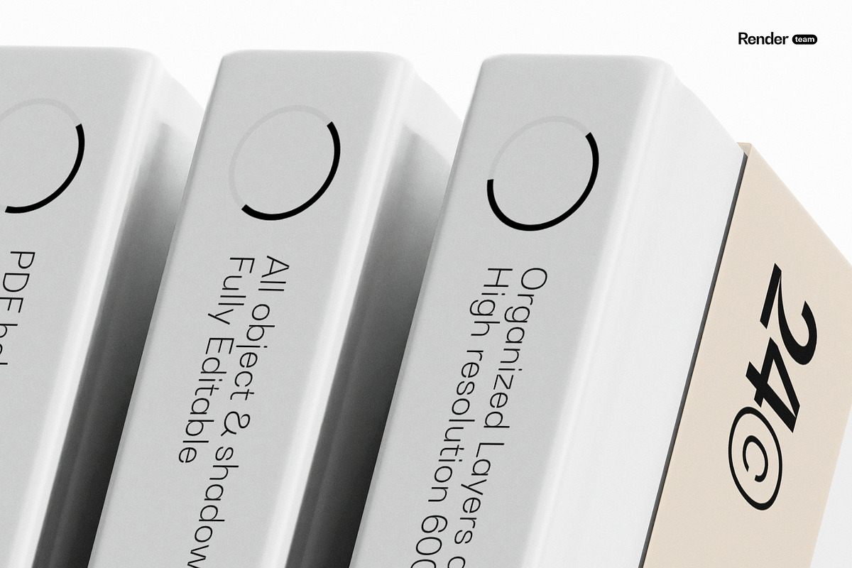 Book Mockup Set, a Books & Magazine Mockup by Renderteam (Photo 7 of 14)