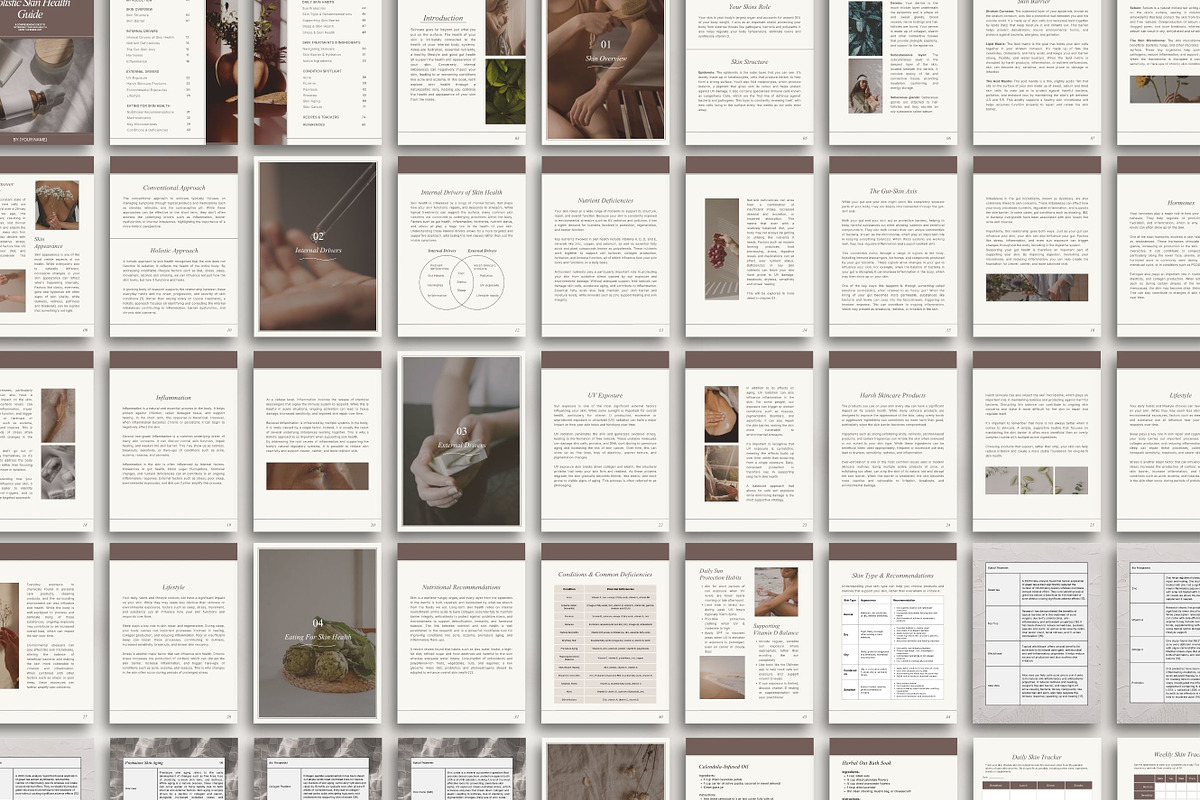 Holistic Skin Ebook Premade Canva, a Presentation Template by Naturopath Hub (Photo 10 of 11)