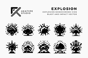 Explosion Icon Vector, an Icon by Akatype Studio (Thumbnail 1 of 3)