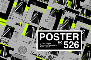 10 Fully Editable Typographic Poster
