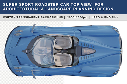 SUPER SPORT ROADSTER CAR TOP VIEW, a Transportation Photo by Nurlan's shop
