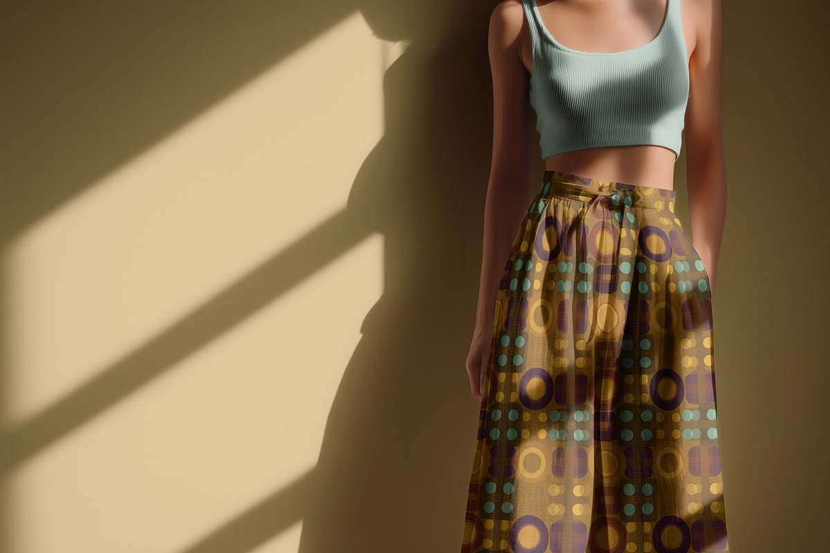 Wide Cotton Pants Studio Mockup PSD, a Bottom Mockup by 1001 mockups (Photo 9 of 9)
