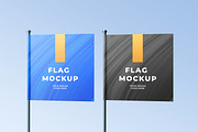 Square Flag Mockup, an Advertising Mockup by zpackcreative (Thumbnail 1 of 5)